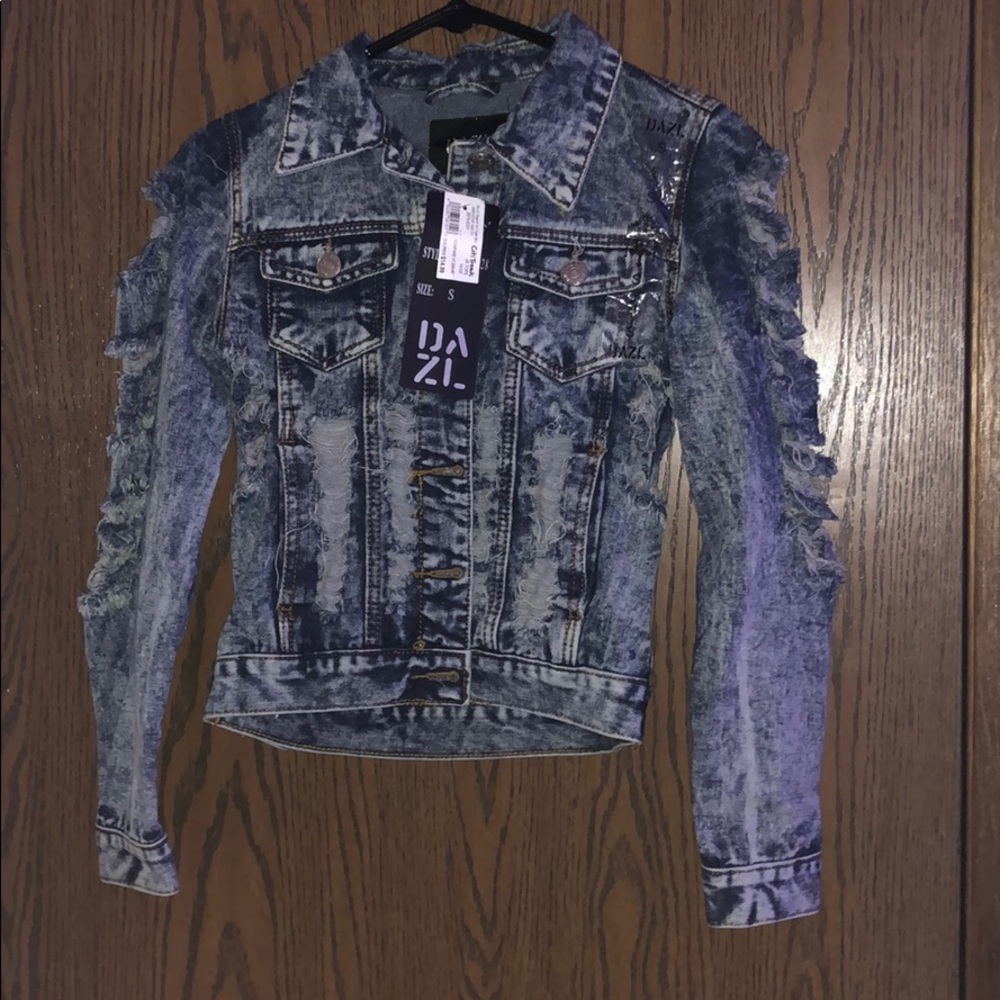 ripped jean jacket
